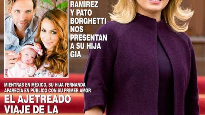 Mientras Peña enfrenta crisis de popularidad, "La Gaviota" presume su vestuario en ¡Hola!