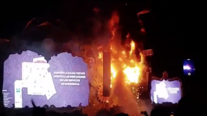 Evacuan el Tomorrowland en Barcelona por incendio en escenario principal (Videos)