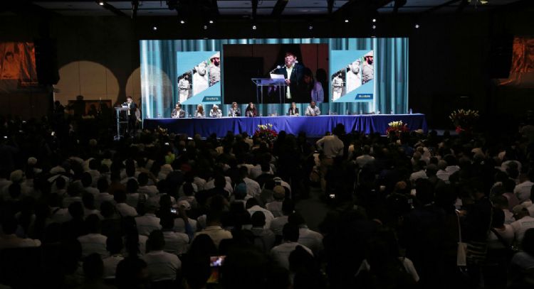 La delegación mexicana en el congreso de las FARC