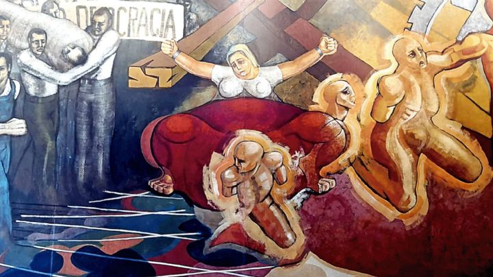 El mural de Sánchez Laurel sobre el 68