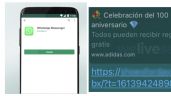 Foto ilustrativa de la nota titulada: Defraudan en WhatsApp con falsos regalos de Adidas. Así es como operan
