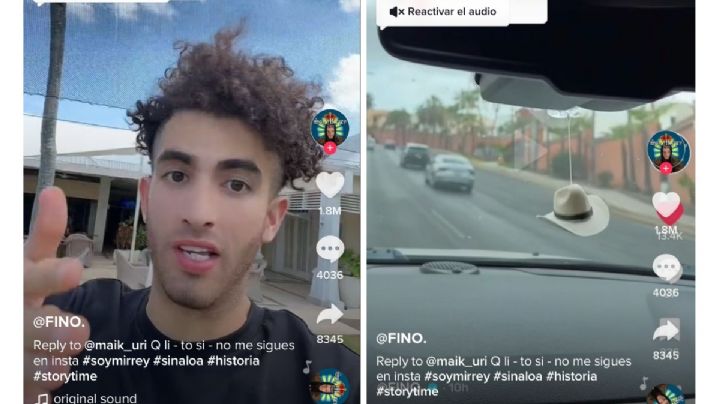 El tiktoker “Soy Mirrey” relata cómo se salvó al ser detenido en un retén del Cártel de Sinaloa