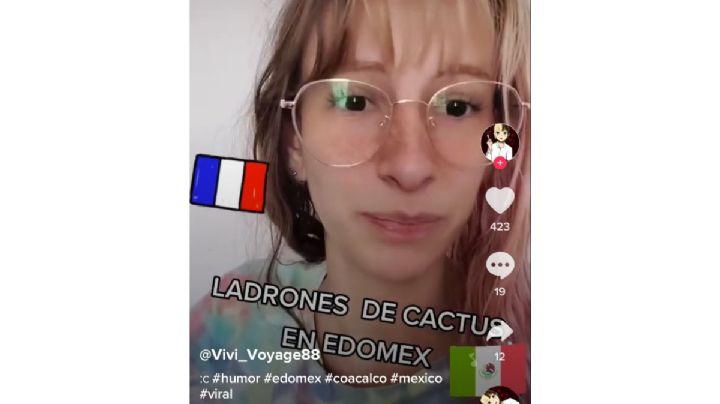 Joven francesa acusa que le robaron su cactus en Coacalco y su reacción se volvió viral