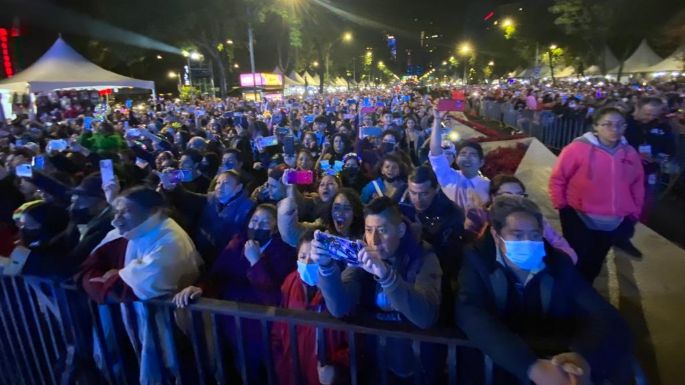 Asisten 100 mil personas al concierto de Los Ángeles Azules (Video)