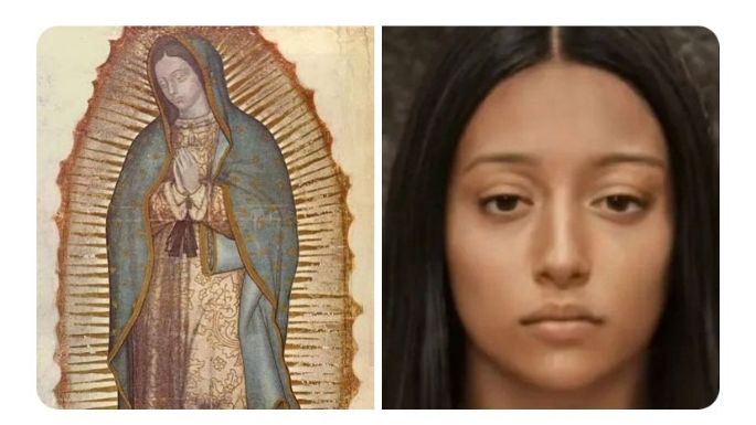 Recrean el rostro de la Virgen de Guadalupe con Inteligencia Artificial