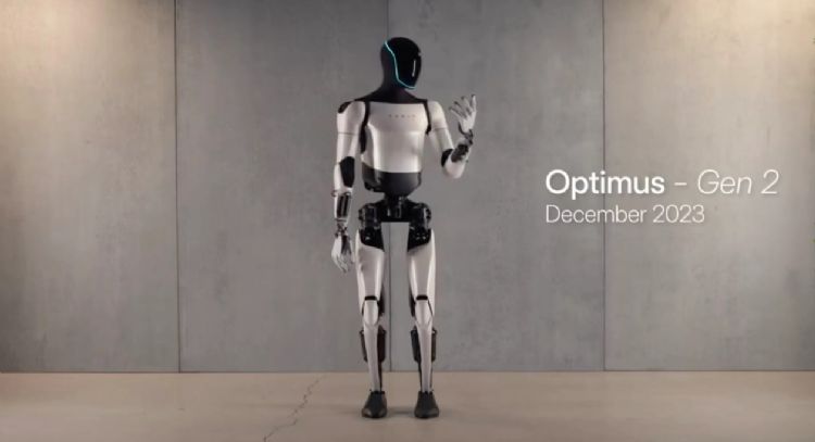 Tesla muestra mejoras del robot humanoide Optimus Gen 2