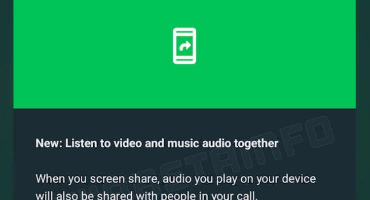 WhatsApp desarrolla una función para escuchar música de manera simultánea con otros usuarios