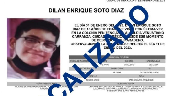 Dilan Enrique es hallado en inmediaciones de Bellas Artes tras ser reportado desaparecido