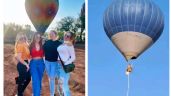 Actrices fueron testigos del incendio del globo en Teotihuacán; así lo describieron
