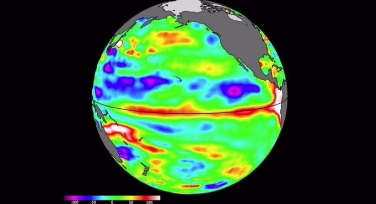 Señales tempranas de El Niño en el nivel del mar