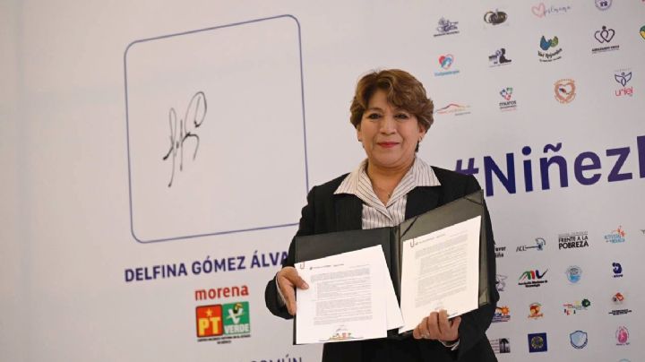 Delfina Gómez firma pacto para erradicar maltrato, desnutrición y pobreza infantil en el Edomex