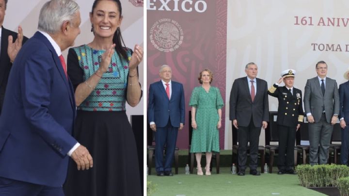 “Corcholatas” acompañan a AMLO en la celebración de la Batalla de Puebla