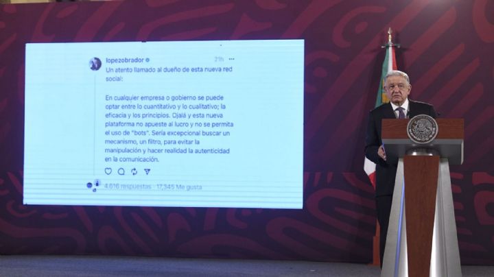 AMLO celebra que haya competencia en redes sociales con la llegada de Threads