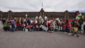 Vuelan papalotes en el Zócalo en solidaridad con Palestina