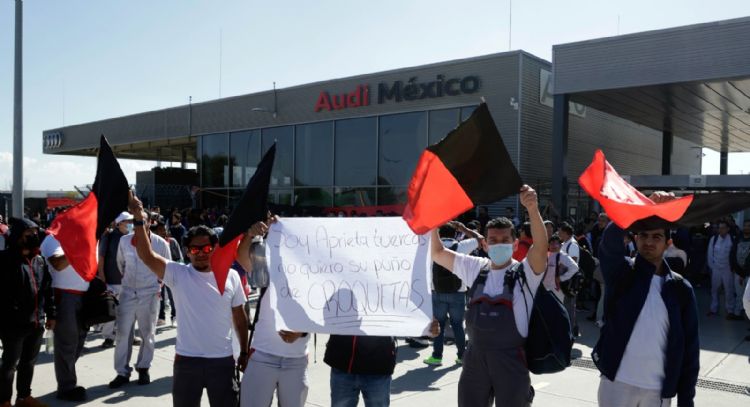 Estalla la huelga en la planta de Audi en Puebla