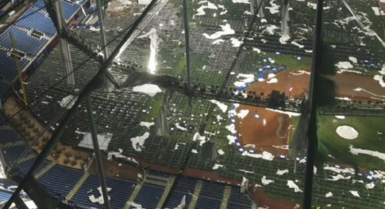 Milton daña techo del estadio de Rays e impide partido de pretemporada de NBA