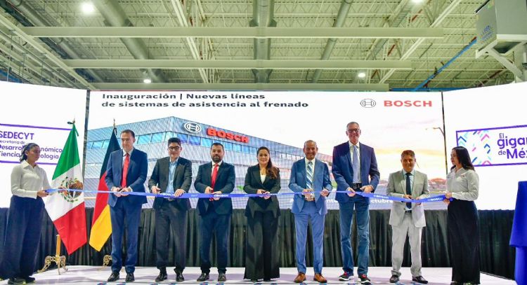 Con una inversión de 4.4 mil mdp, Tere Jiménez inaugura nuevas líneas de producción en Bosch Aguascalientes