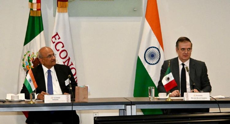 Ebrard se reúne con empresarios de la India para potenciar comercio con México
