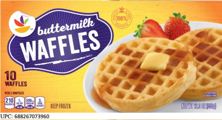 Retiran más waffles congelados por posible contaminación con listeria