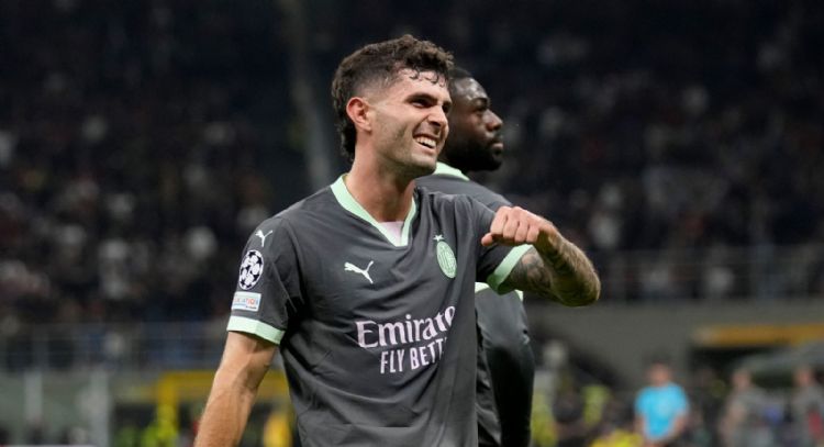 Gol olímpico de Pulisic encamina victoria del AC Milan ante Brujas (Video)