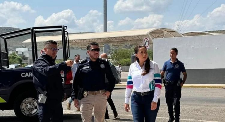 Tere Jiménez supervisa seguridad en Puerta Norte de Aguascalientes; reconoce labor del Ejército