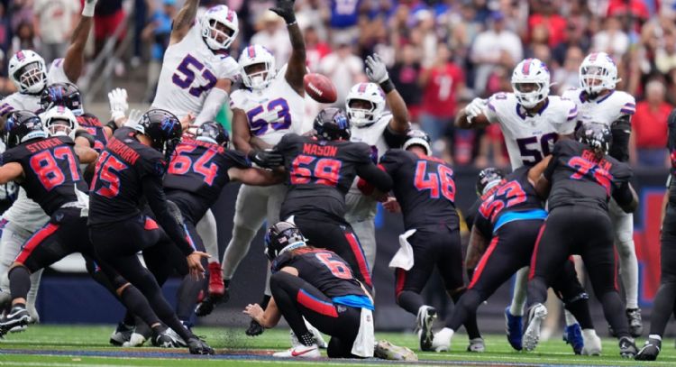 Gol de campo de 59 yardas de Fairbairn en la agonía, le da a Texans triunfo 23-20 sobre Bills