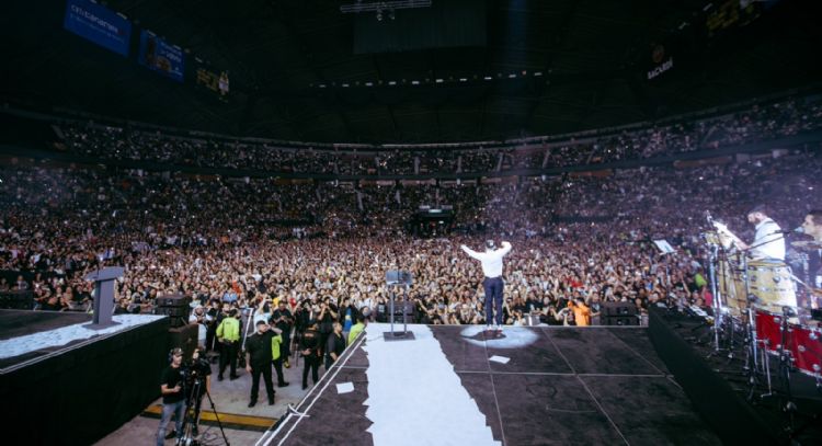 Residente, consignas que hicieron temblar al Palacio de los Deportes