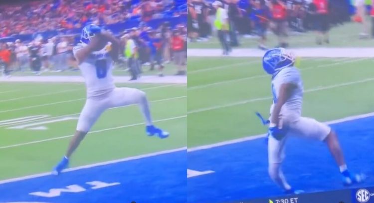 Jugador de futbol americano se lesiona tras festejar como Cristiano Ronaldo (Video)