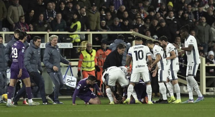 Edoardo Bove, jugador de la Fiorentina, está en coma inducido tras desplomarse en un partido (Video)
