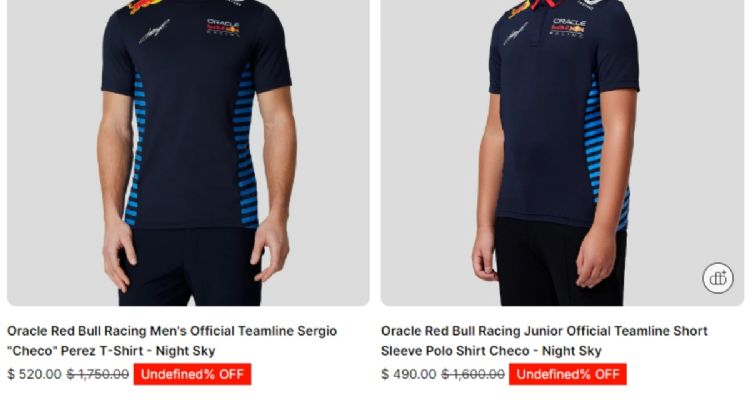 Rematan mercancía de “Checo” Pérez tras su salida de Red Bull