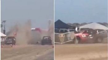 Tragedia en arrancones: Camioneta 4x4 choca con valla y arrolla a asistentes; murió un menor (Video)