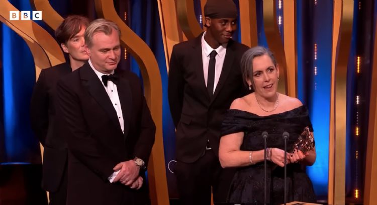 Así irrumpió un youtuber durante la entrega del BAFTA de Mejor Película a Oppenheimer (Video)