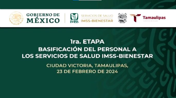 1ra. ETAPA DE BASIFICACION DEL PERSONAL A LOS SERVICIOS DE SALUD IMSS-BIENESTAR