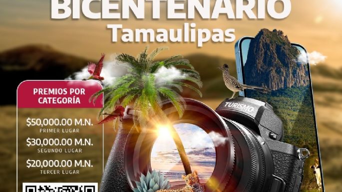 Invita Secretaría de Turismo a concurso de fotografía celebrando el Bicentenario de Tamaulipas