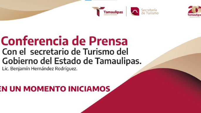 Conferencia de Prensa con el secretario de Turismo del Gobierno del Estado de Tamaulipas.