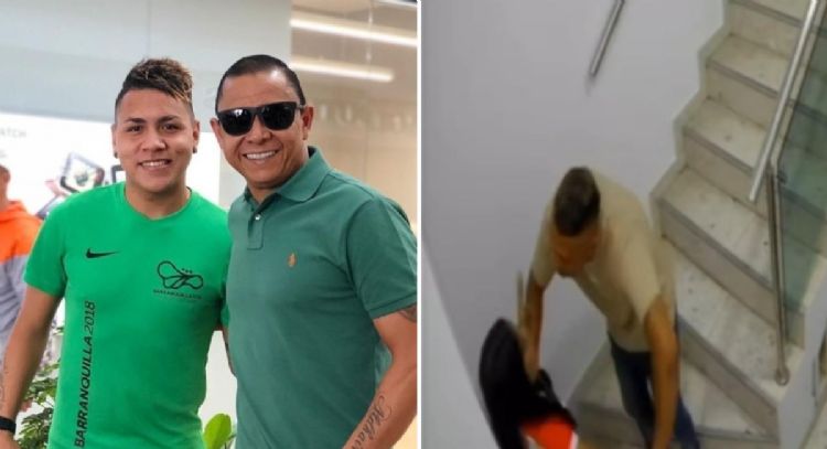 Exhiben a hijo del exfutbolista René Iván Valenciano agrediendo a su pareja (Video)