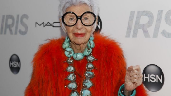 Murió Iris Apfel, experta textil y celebridad de la moda conocida por su estilo excéntrico