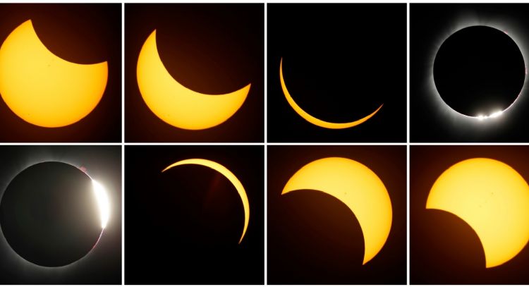 ¿El mal tiempo o la ubicación le impiden ver el eclipse total de Sol? Sígalo por internet