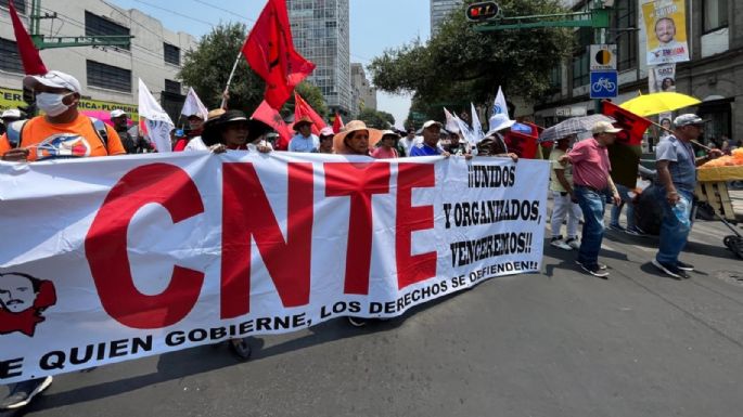 CNTE prevé protestas en Paseo de la Reforma y marcha del Ángel al Zócalo este viernes