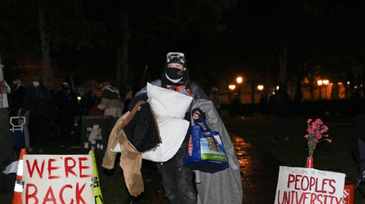 Manifestantes desalojan campamento en la Universidad del Sur de California