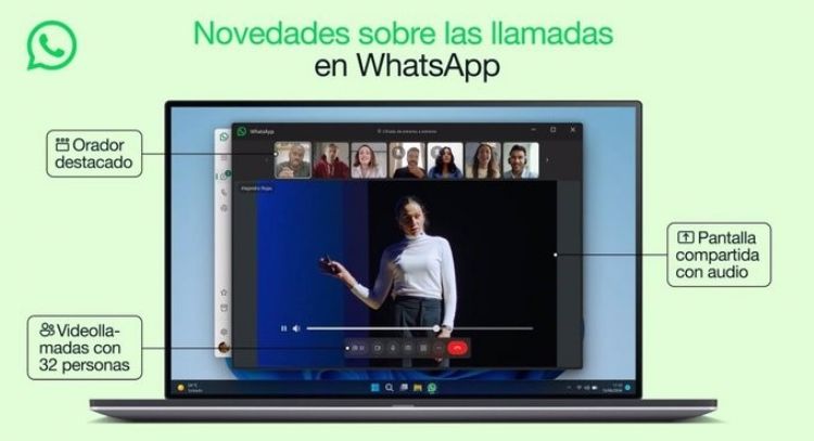 WhatsApp permite compartir pantalla con audio para visualizar contenidos de forma simultánea