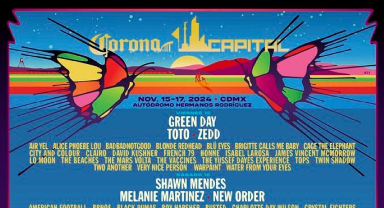 Corona Capital 2024: Green Day, Paul McCartney, The Mars Volta, Iggy Pop, Shawn Mendes y New Order