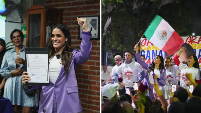 Entre mariachis, Alessandra Rojo de la Vega recibe constancia como ganadora en la Cuauhtémoc