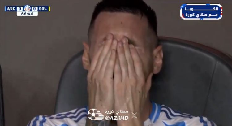 Lionel Messi sale de la final de la Copa América por lesión y estalla en llanto (Video)