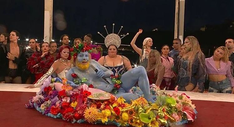 Fue festín, no última cena. Esta es la pintura que se representó en la ceremonia de los JO de París