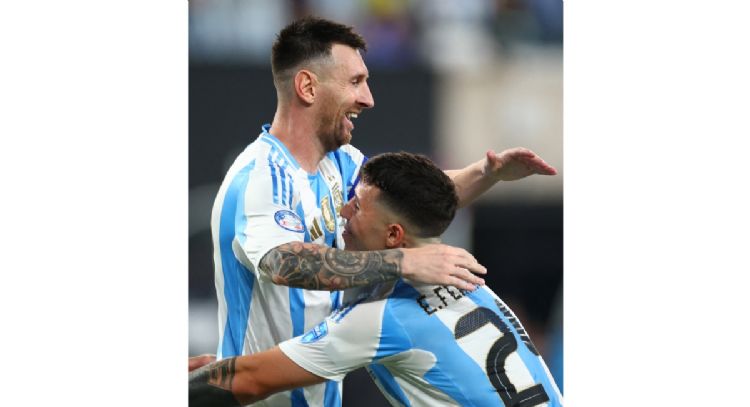 Con goles de Messi y Álvarez, Argentina se mete a la final de la Copa América