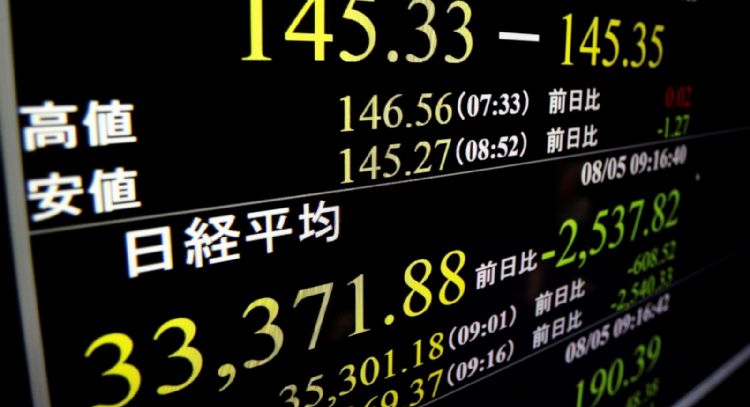 Índice de referencia de Japón despunta casi un 11% tras masivas ventas que sacudieron Wall Street