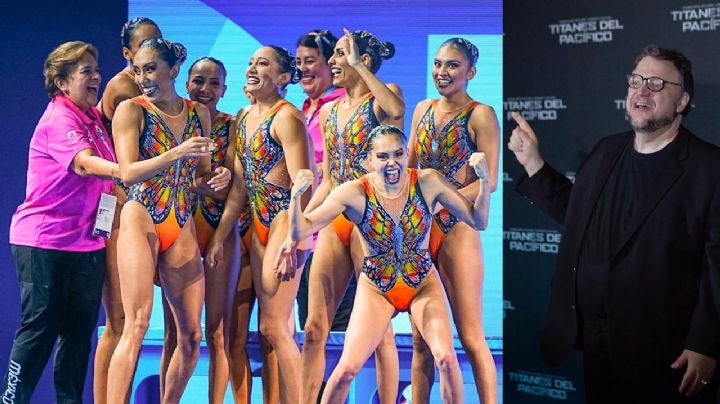 Así reaccionó Guillermo del Toro a la histórica participación del equipo mexicano de natación artística