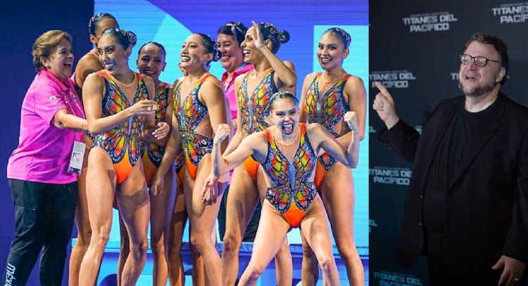 Así reaccionó Guillermo del Toro a la participación del equipo mexicano de natación artística