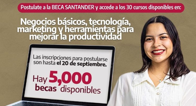 Injuve Tamaulipas y Banco Santander extienden convocatoria de becas de estudios online para jóvenes tamaulipecos